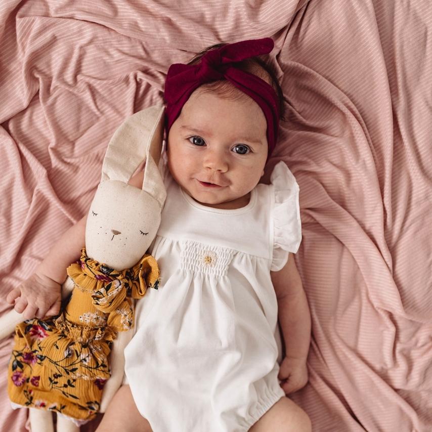 Topknot Headband - Burgundy - Tutu Irresistible Boutique