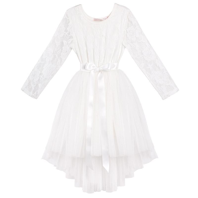 Candice L/S Lace Tutu - Ivory - Tutu Irresistible Boutique