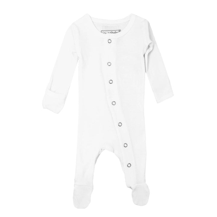 L'oved Baby Organic Footie - White - Tutu Irresistible Boutique