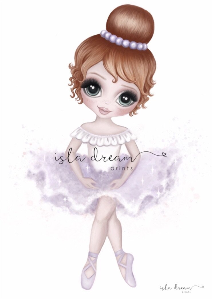 Ruby The Ballerina Print - Lilac - Tutu Irresistible Boutique