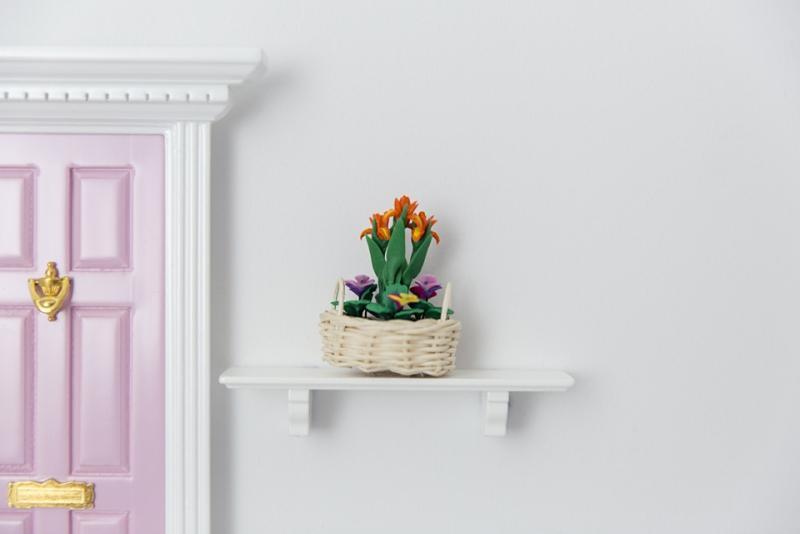 Shelf with Flower Basket - Tutu Irresistible Boutique
