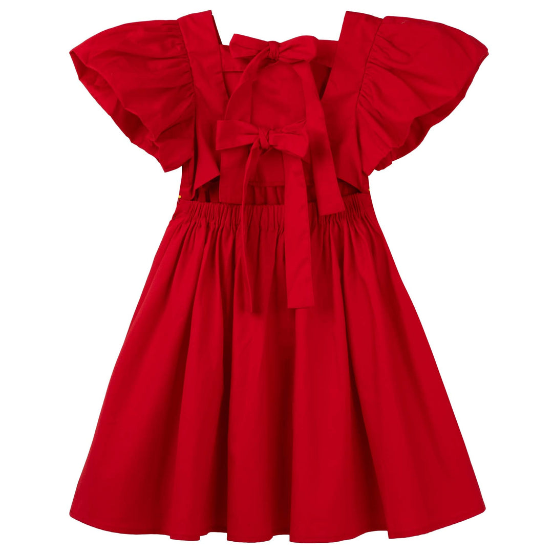 Gracie Tie Back Dress - Red