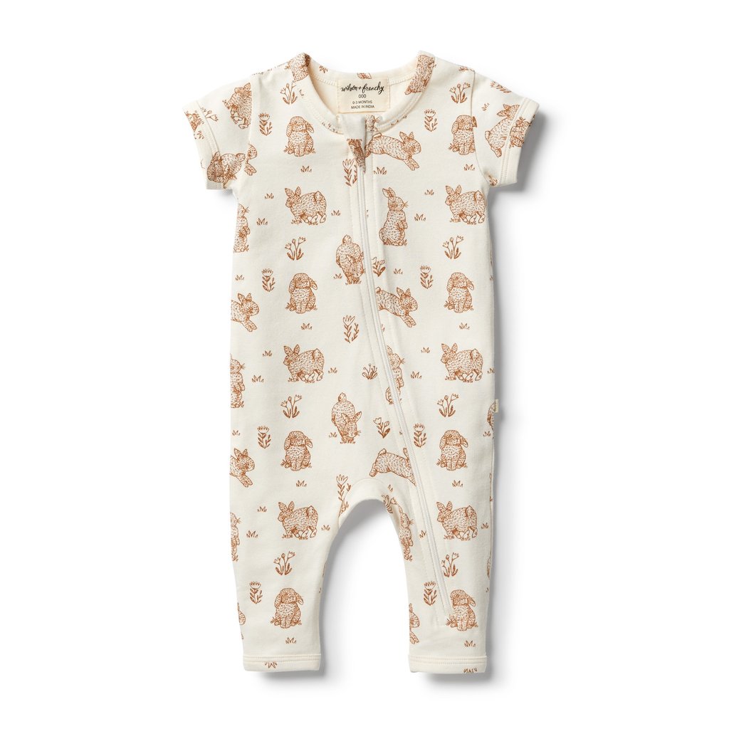 Wilson & Frenchy Organic Zipsuit - Little Hop