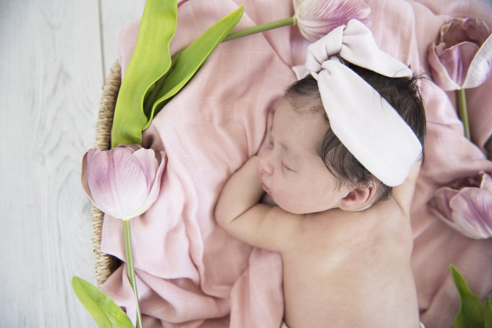 Organic Muslin Wrap - Vintage Blush - Tutu Irresistible Boutique