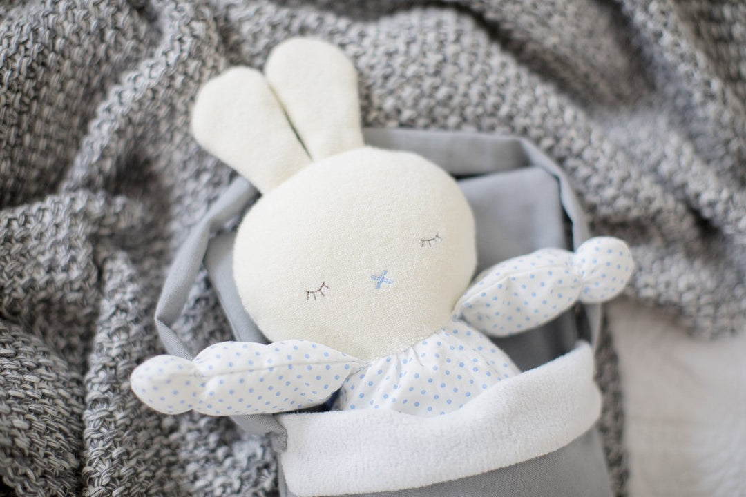 Baby Asleep Awake Bunny Boy 24cms - Tutu Irresistible Boutique