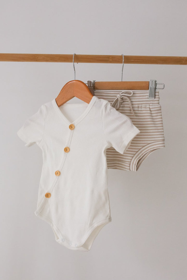 Two Darlings | Milk Short Sleeve Bodysuit