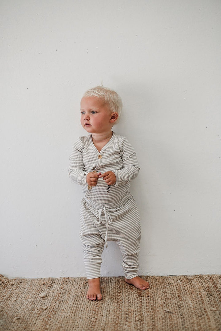 Fawn Stripe Harem Pants - Tutu Irresistible Boutique