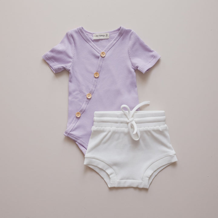 Two Darlings | Lilac Short Sleeve Bodysuit