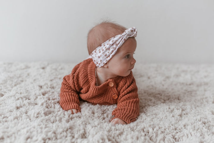 Terracotta Knitted Sweater - Tutu Irresistible Boutique