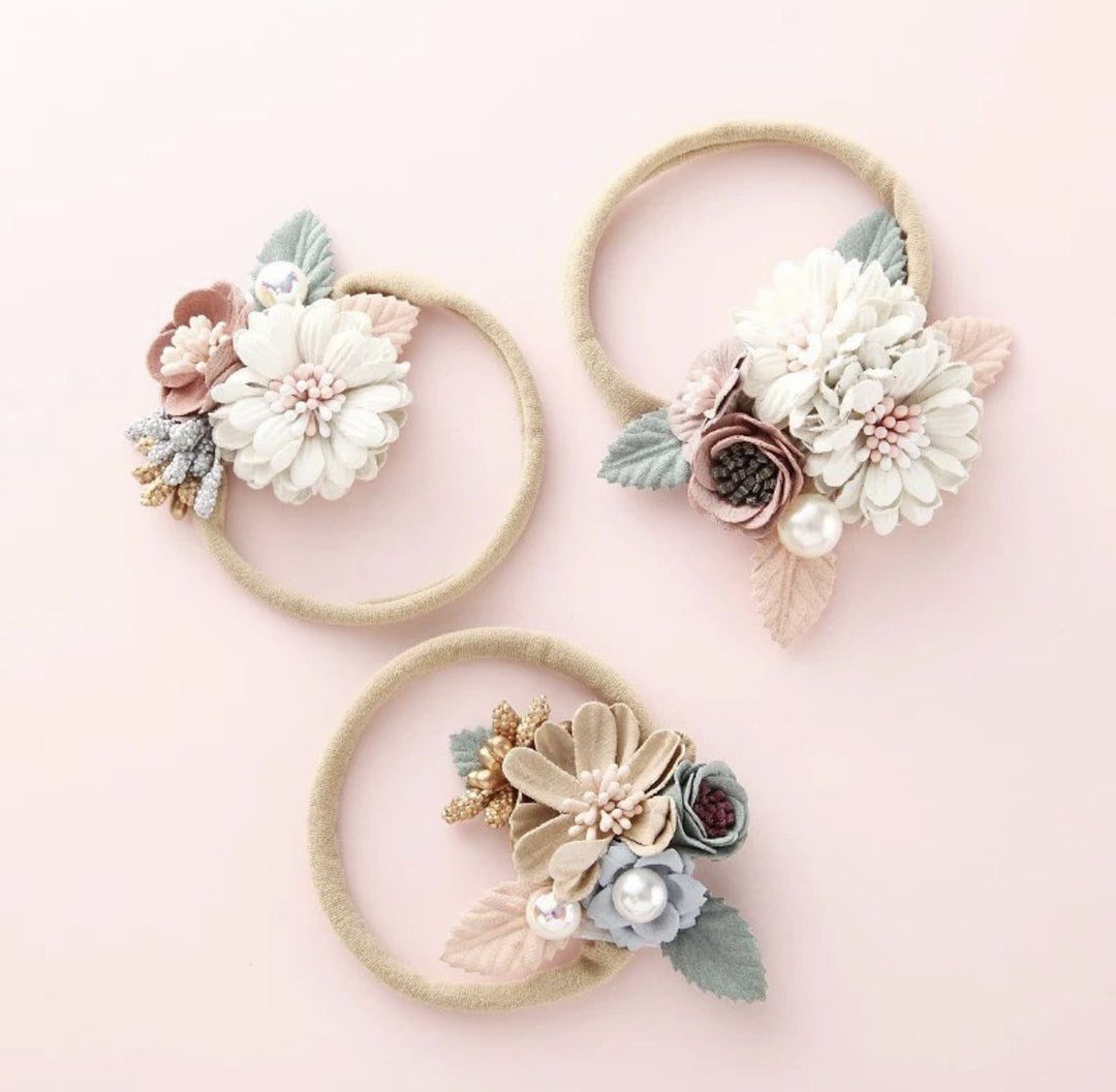 Luxe Petite Floral Headband - Tutu Irresistible Boutique