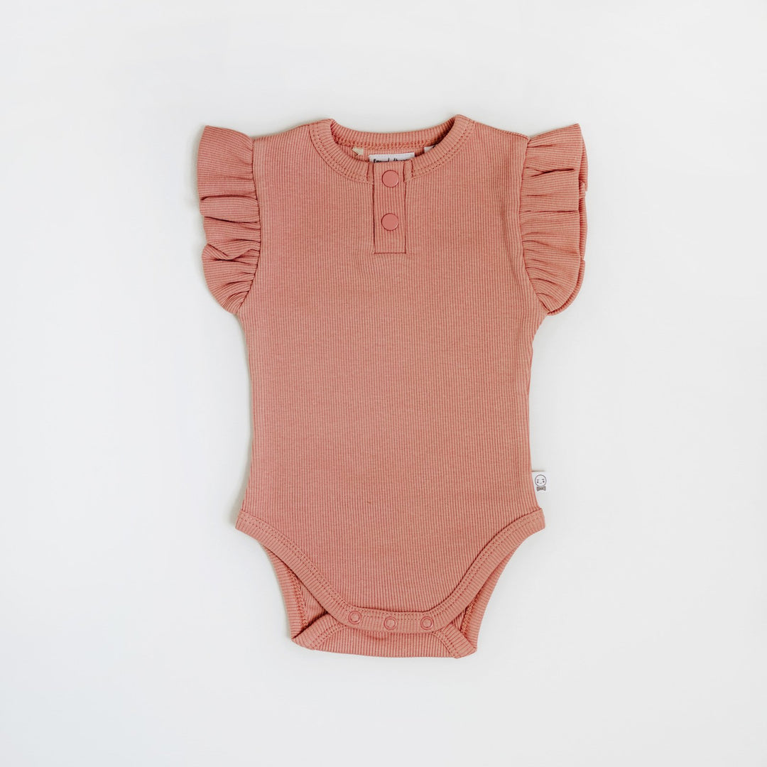 Snuggle Hunny Kids | Organic S/S Bodysuit - Rose