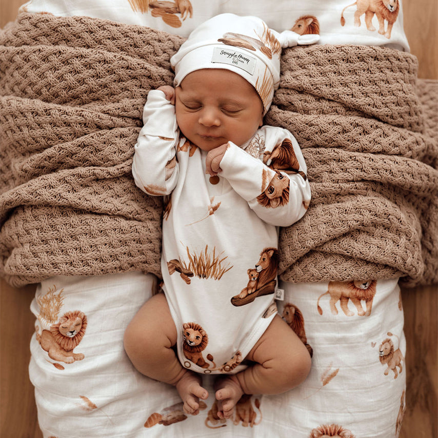 Lion Organic Long Sleeve Bodysuit