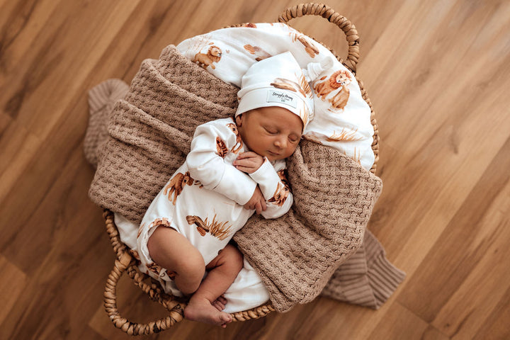 Lion Organic Long Sleeve Bodysuit