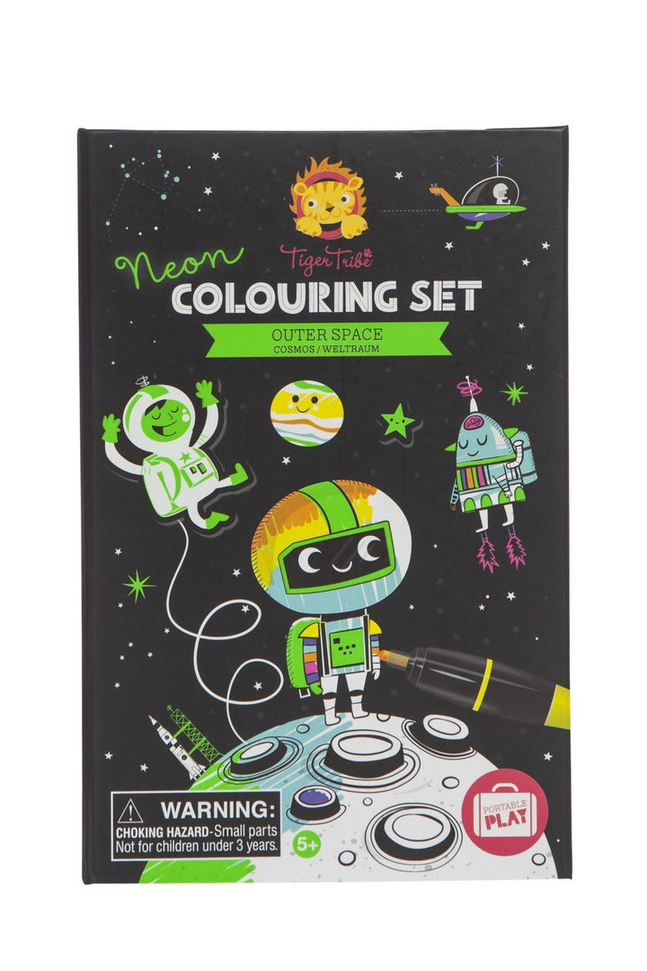 Neon Colouring In Set - Outer Space - Tutu Irresistible Boutique