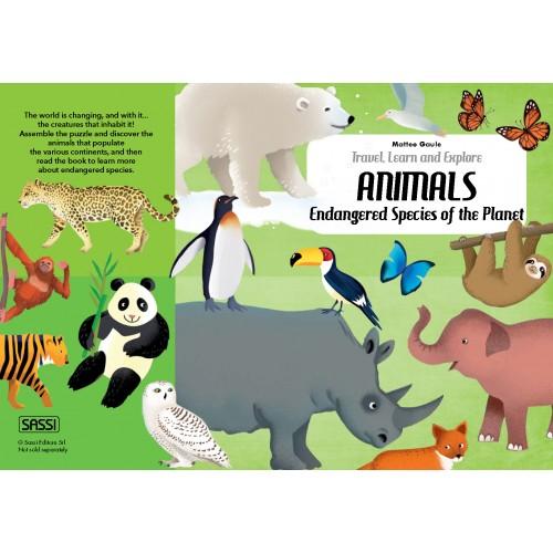 Sassi Travel, Learn & Explore - Puzzle & Book Set | Animals - Tutu Irresistible Boutique