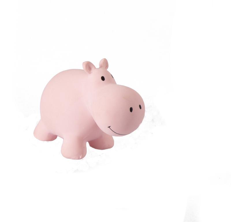 Tikiri Rubber Teether - Hippo - Tutu Irresistible Boutique