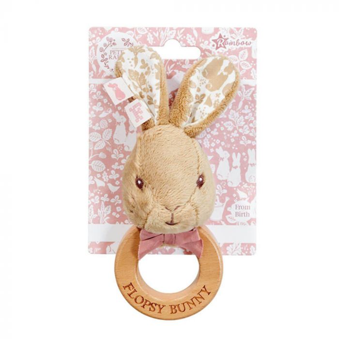 Flopsy Bunny Signature Collection Wooden Teether