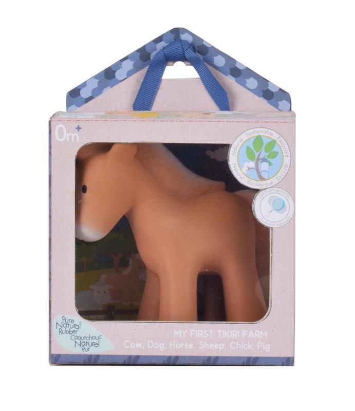 Tikiri Rubber Teether - Horse - Tutu Irresistible Boutique