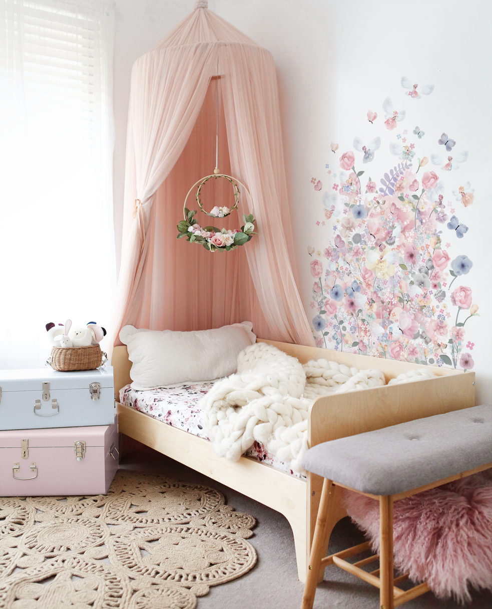 Fairy Garden Wall Sticker - Tutu Irresistible Boutique - For Girls Bedroom