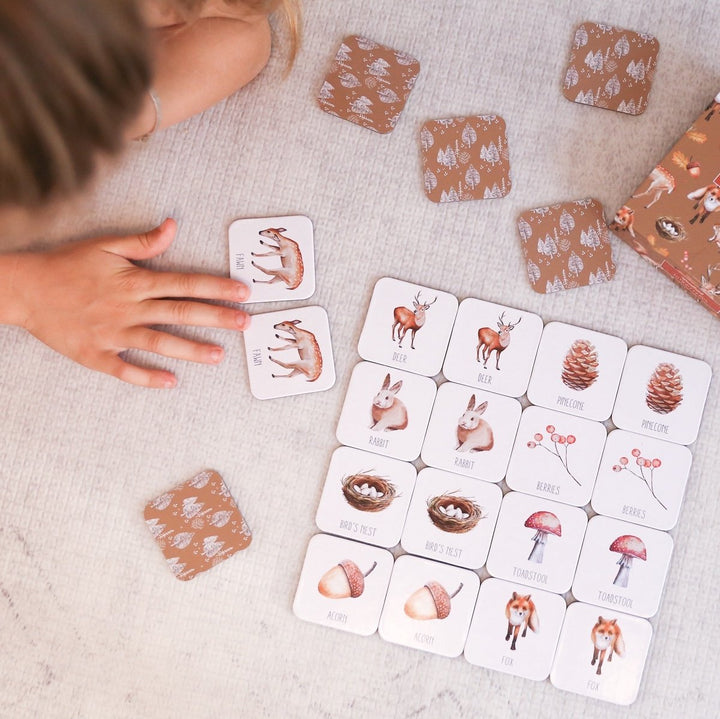 Woodland Memory Card Game - Tutu Irresistible Boutique