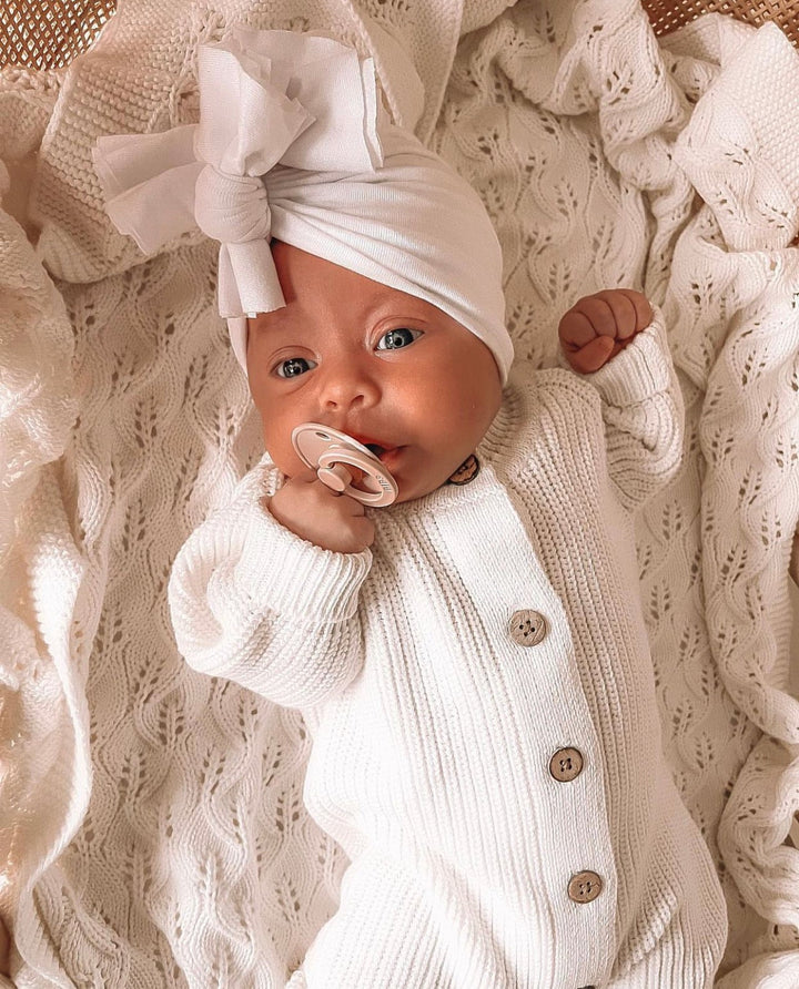 Little B's Nursery | Classic Knit Romper - Milk