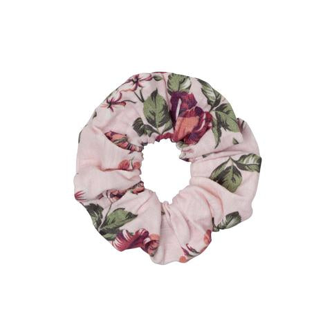 Pearl Floral Scrunchie - Pink