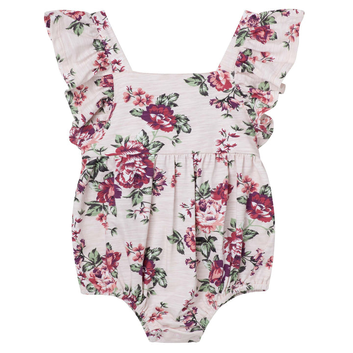 Pearl Floral Luna Romper - Pink