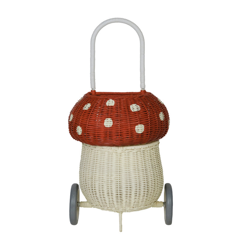 Olli Ella | Rattan Mushroom Luggy - Red
