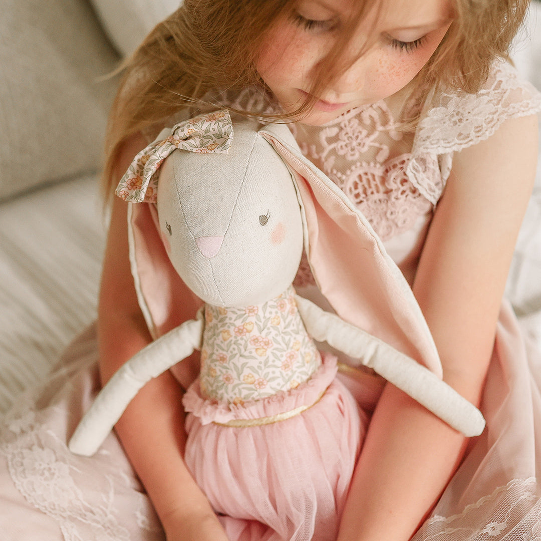 Alimrose | Linen Pearl Bunny - Blossom Lily Pink (55cms)