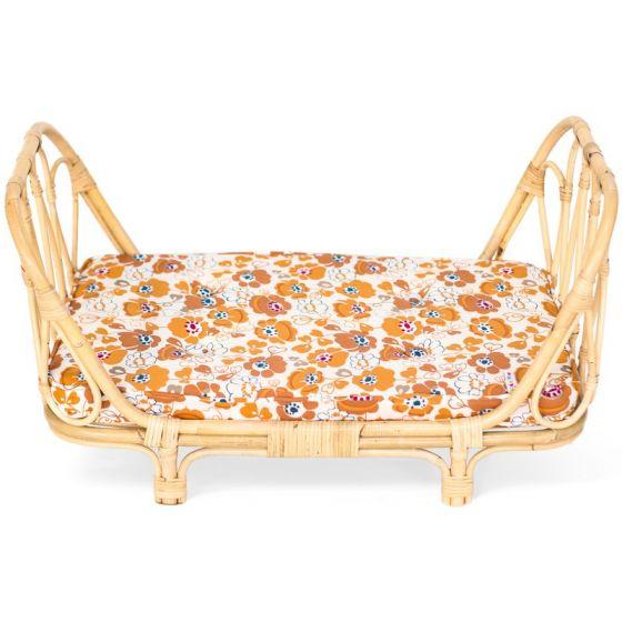 Rattan Dolls Day Bed - Flowers - Tutu Irresistible Boutique