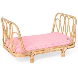 Rattan Dolls Day Bed - Pink - Tutu Irresistible Boutique