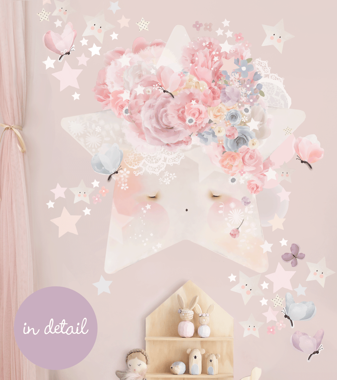 Schmooks | Wish Upon A Star Wall Decal - Pink