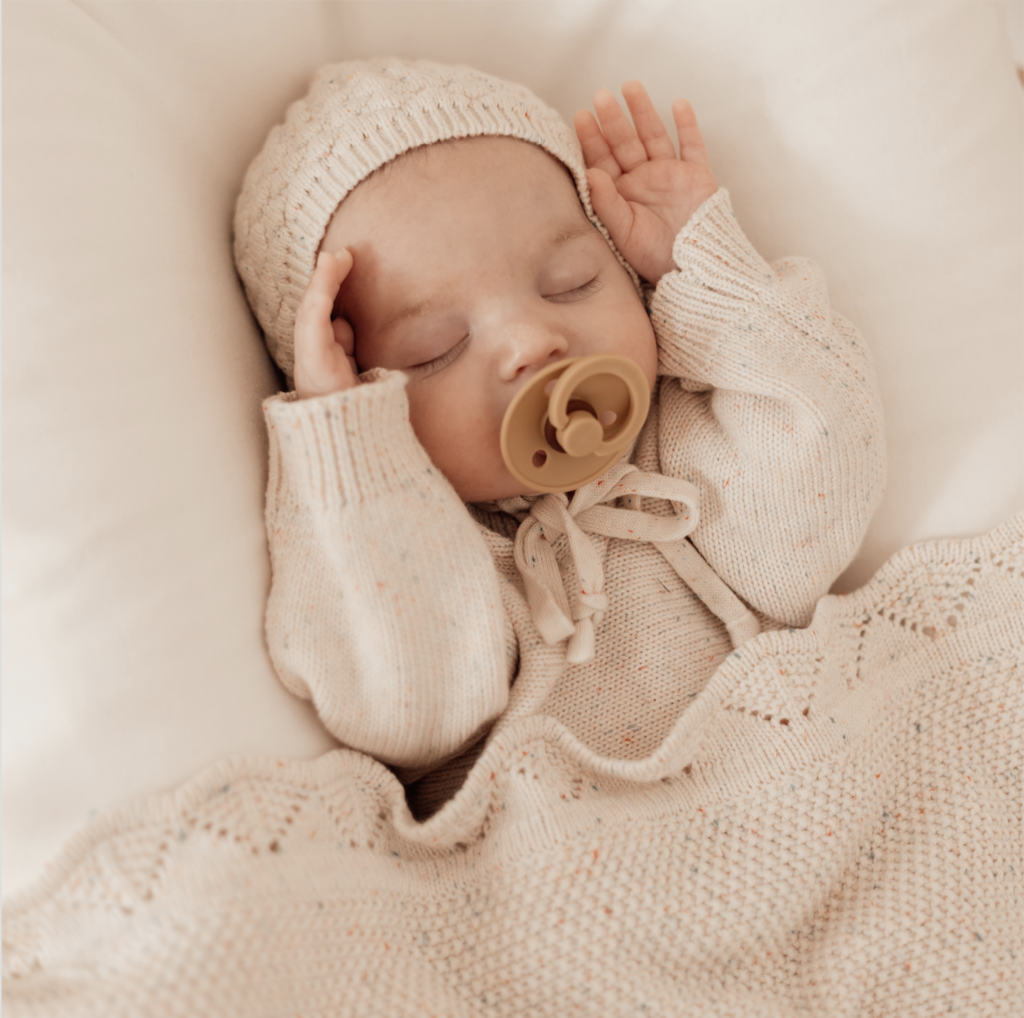Ziggy Lou Heirloom Romper | Oatmeal Fleck