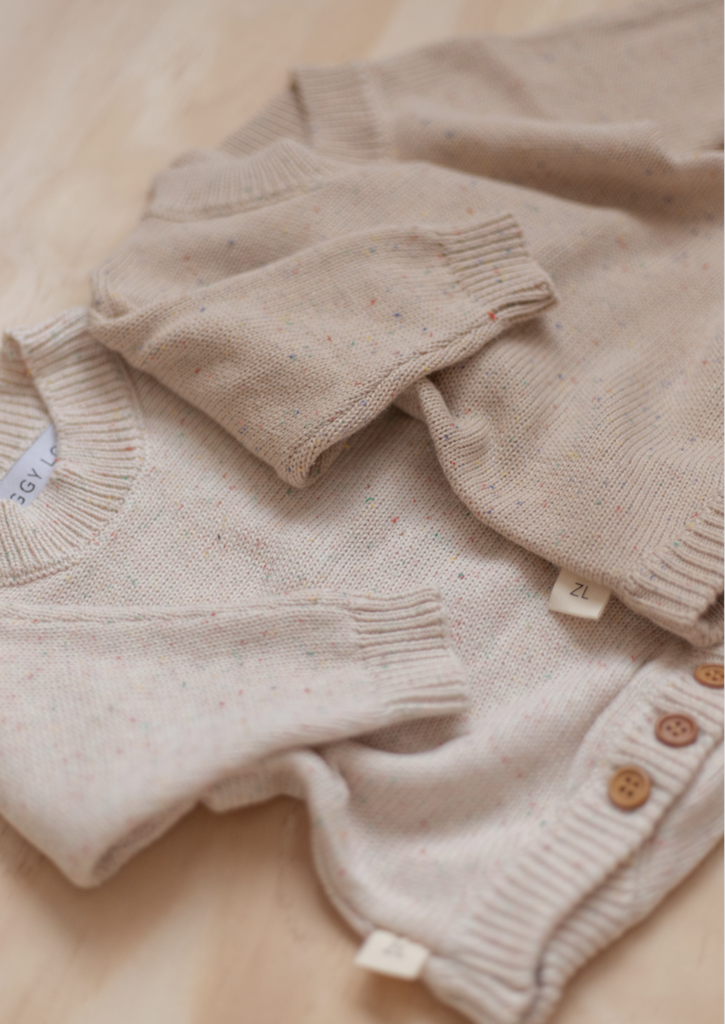 Ziggy Lou Heirloom Romper | Oatmeal Fleck