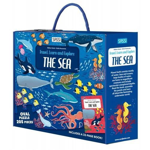 Sassi | Travel, Learn and Explore Puzzle and Book Set - The Sea