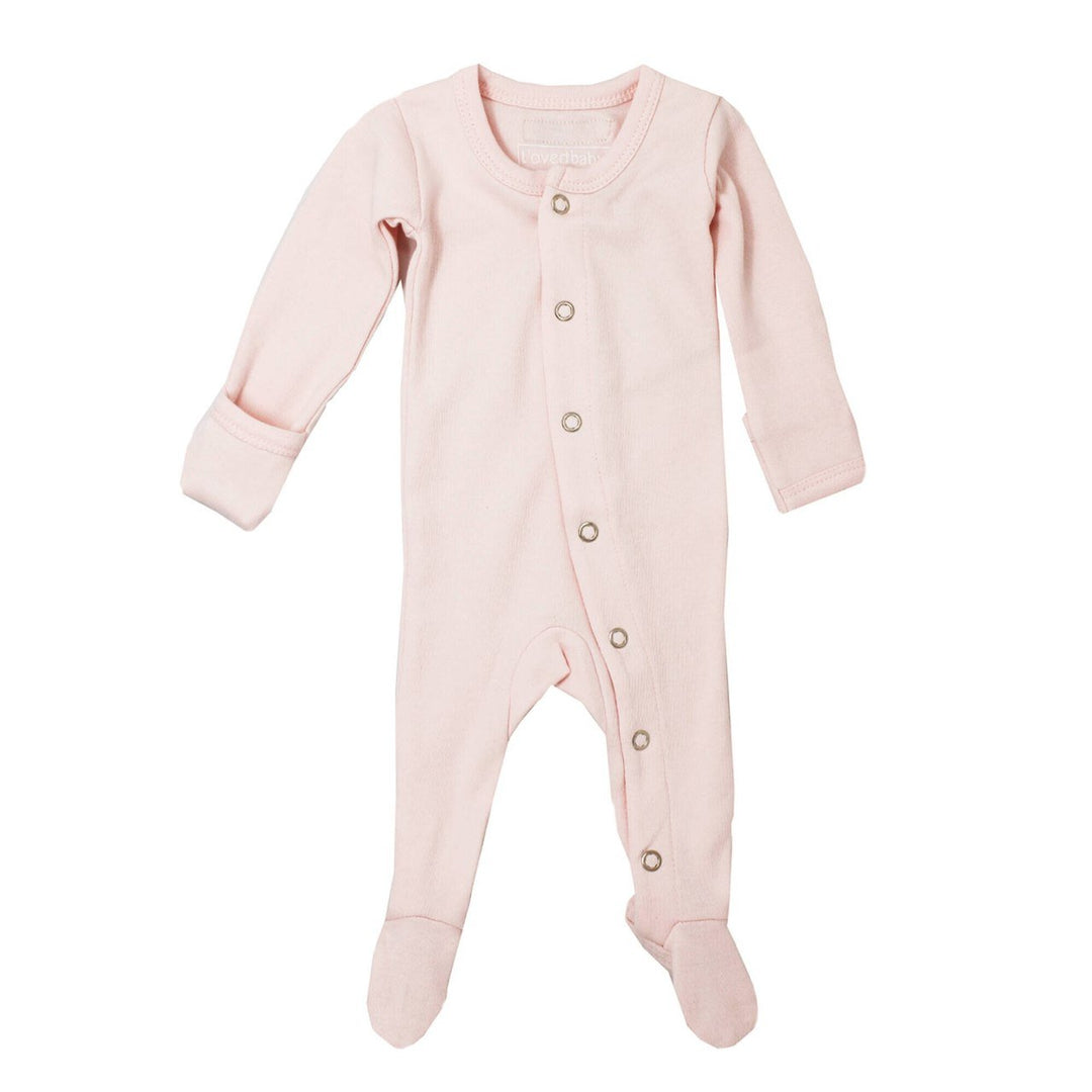 L'oved Baby Organic Footie - Blush - Tutu Irresistible Boutique
