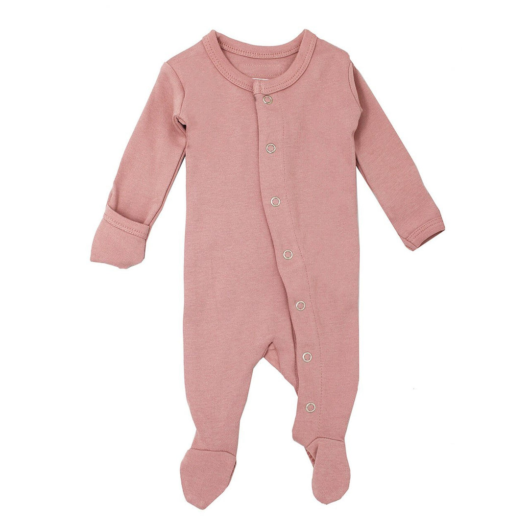 L'oved Baby Organic Footie - Mauve - Tutu Irresistible Boutique