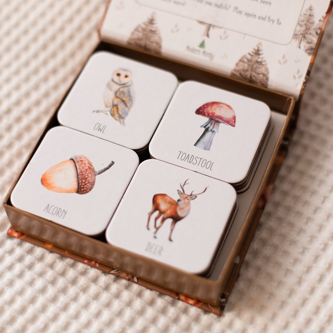 Woodland Memory Card Game - Tutu Irresistible Boutique