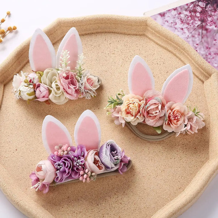 Luxe Floral Bunny Ears Easter Headband