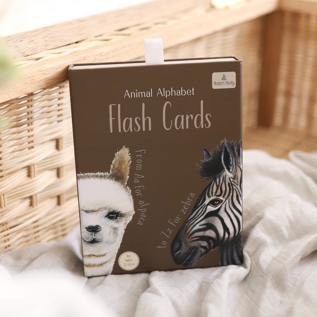 Modern Monty | Animal Alphabet Flash Cards