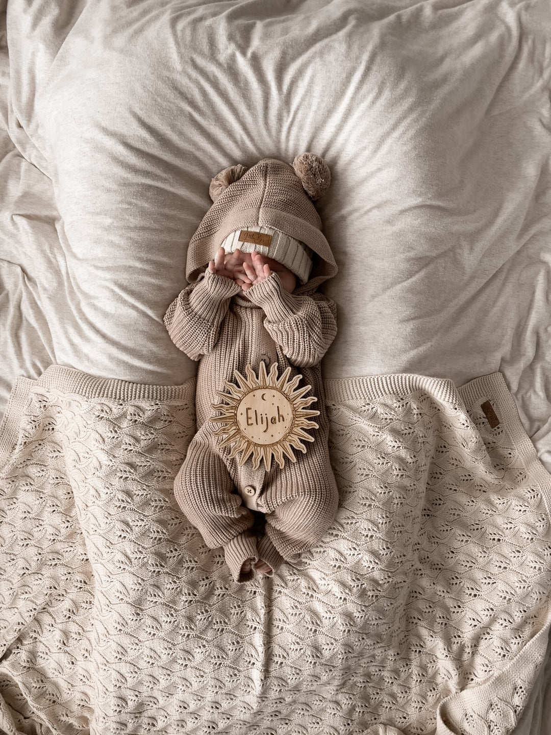 Little B's Nursery | Classic Hoodie Romper - Cacao