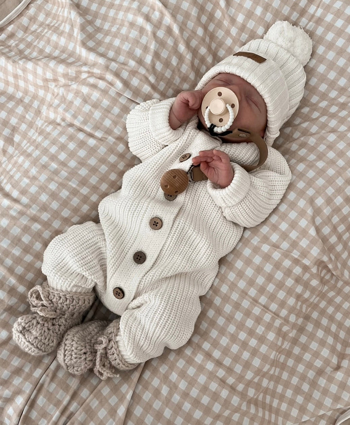 Little B's Nursery | Classic Knit Romper - Milk