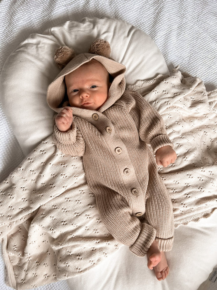 Little B's Nursery | Classic Hoodie Romper - Cacao