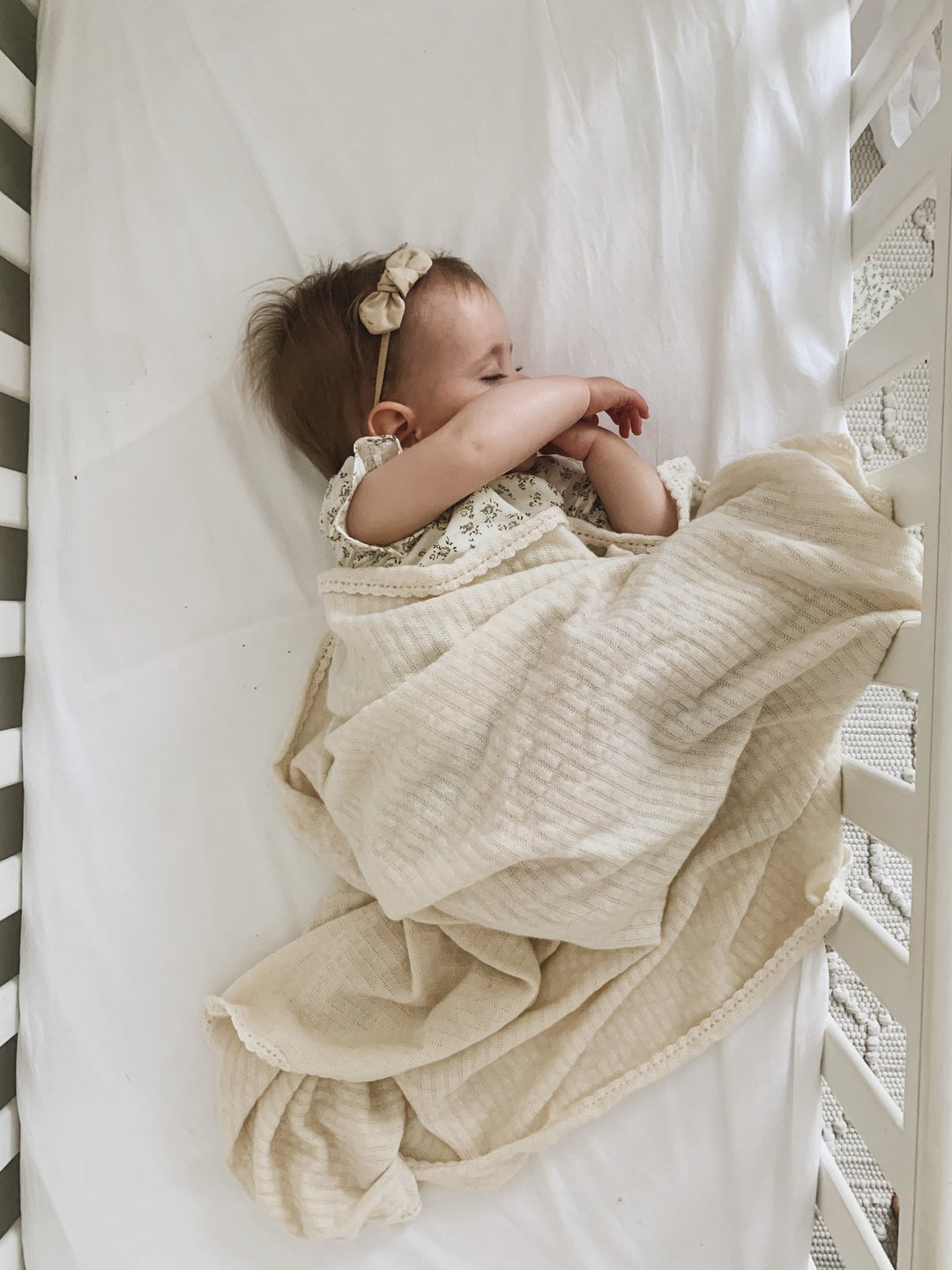 Heirloom Merino Wool Baby Blanket  | Cream