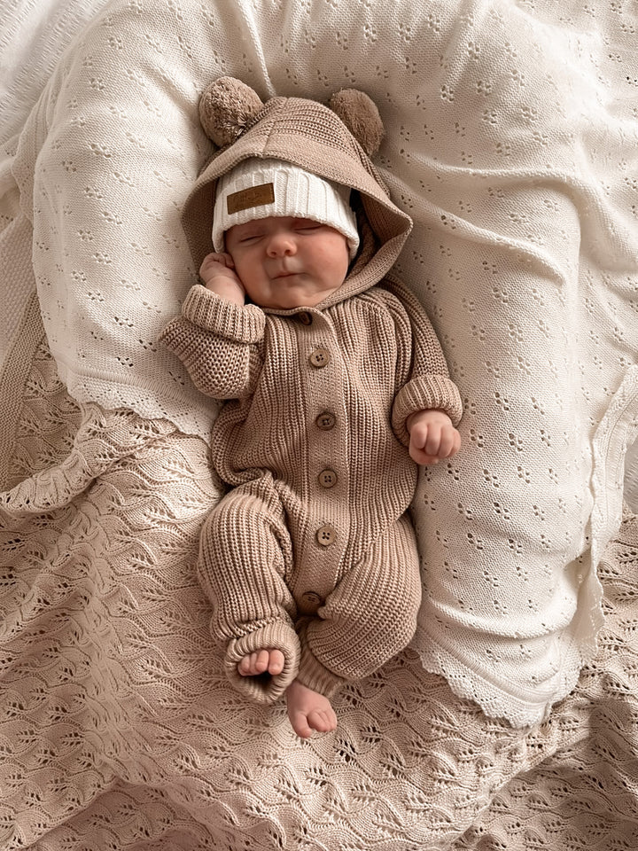 Little B's Nursery | Classic Hoodie Romper - Cacao