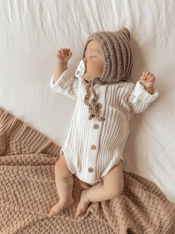 Little B's Nursery | Ribbed Onesie - Milk