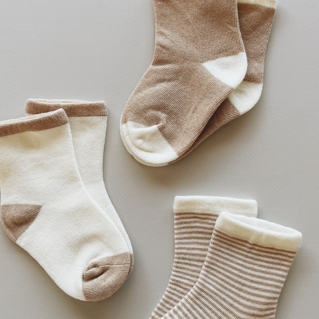 Susukoshi Organic Socks - Solid Lines