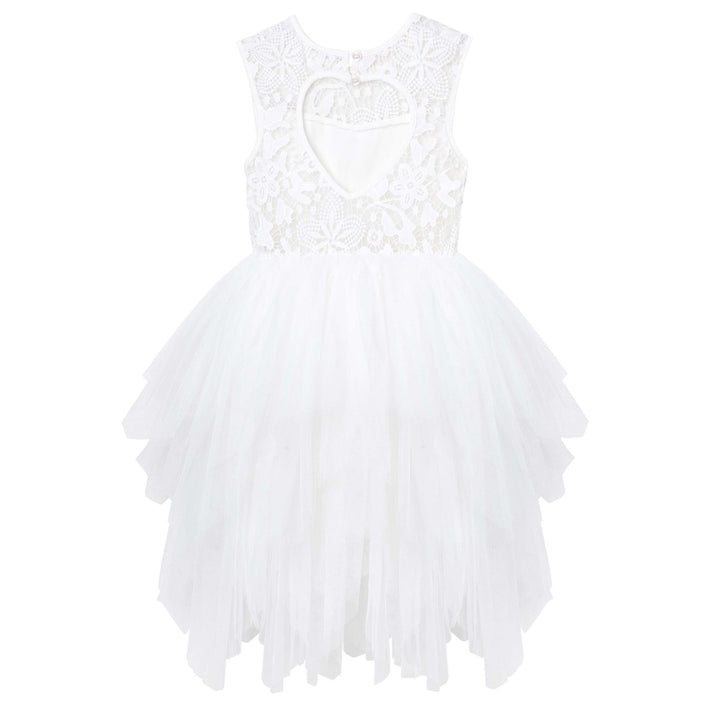Tara Heart Back Dress - Ivory